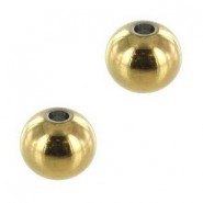 Stainless steel Bead 4mm Gold